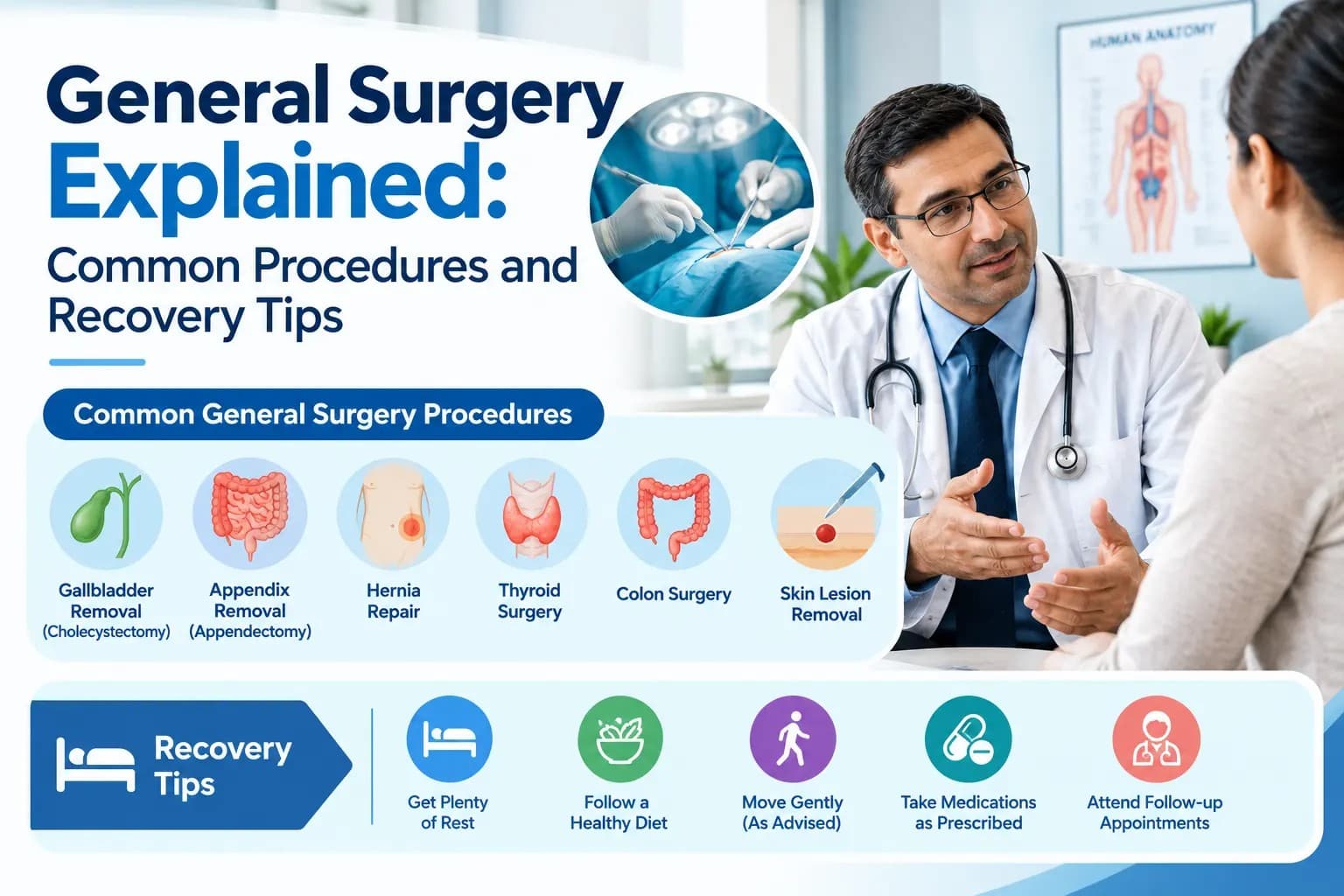 General Surgery Explained: Common Procedures and Recovery Tips